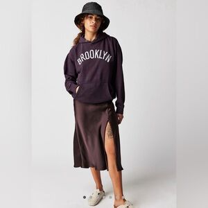 NWT- Black Free People Sweet Talker Slip Skirt - Medium